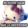 NO QUIERO JUGAR MÁS LA UNIVERSIDAD
