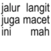 jalur langit juga macet ini mah