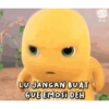 DINO kuning stiker 6