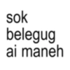 sok belegug ai maneh