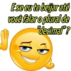 E se eu te beijar até você falar o plural de "decimal"? 15