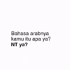 Bahasa arabnya kamu itu apa ya? NT ya?