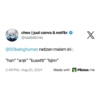 chee | jual canva & netflix @sadbiitchie @00beinghuman netizen malem ini : "hah" "anjir" "busettt" "bjirrr" X • 3:44 PM Aug 20, 2024 Made with Pikaso.me