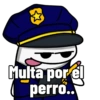 Multa por el perro..