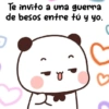 Te invito a una guerra de besos entre tú y yo.