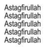 Astagfirullah Astagfirullah Astagfirullah Astagfirullah Astagfirullah