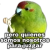 pero quienes somos nosotros para juzgar
