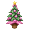 Iphone emoji Navidad rosa 🩷🎀 23