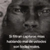 Si filtran capturas mias hablando mal de ustedes son todas reales.