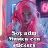 mas Soy adm Musica con stickers 60