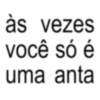 às vezes você só é uma anta