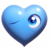 Heart Blue 6