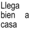 Llega bien a casa