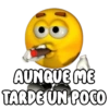 AUNQUE ME TARDE UN POCO