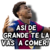 ASÍ DE GRANDE TE LA VAS A COMER!