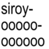 siroy- 00000- 000000