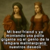Mi best friend y yo montando una polla gigante xq el genio de la lámpara malinterpretó nuestros deseos jojo_stickers