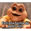 Extraña forma de pedir pito