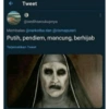 Tweet @sedihsecukupnya Membalas @narkotba dan @rismaputeri Putih, pendiem, mancung, berhijab Terjemahkan Tweet