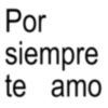 Por siempre te amo