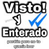Visto! y Enterado perdón pero no te quería leer