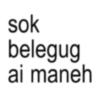 sok belegug ai maneh