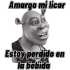 Amargo mi licor Estoy perdido en la bebida