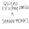 QUIERO ESCUCHAR CONTIGO A SHAWN MENDES