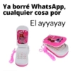 Ya borré WhatsApp, cualquier cosa por El ayyayay