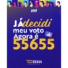 ทด psd JÁdecidi meu voto Agora é 55655 Artur d Orsi 55655 São Paulo levado a sério