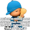 Jan Omar AQUÍ CON MI TROFEO DE LOS STICKERS MAS PEDIDOS,TU TE GANAS EL TROFEO DEL MÁS PENDEJO