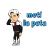 metí
la pata