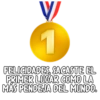 1
FELICIDADES, SACASTE EL
PRIMER LUGAR COMO LA
MÁS PENDEJA DEL MUNDO.