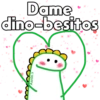 Dame dino-besitos Aarón