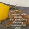 Hola con todo respeto (con intenciones coitales y desacomodar utero)