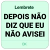 NOVOS LEMBRETES 📌🆗 15