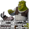 Créeme burro, si hubiera sido yo, estarías muerto