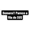Demora!! Parece a
fila do SUS