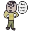Roll eyes sig!
