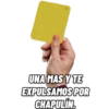 UNA MAS Y TE
EXPULSAMOS POR
CHAPULÍN.