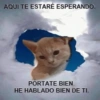 AQUI TE ESTARÉ ESPERANDO. PORTATE BIEN. HE HABLADO BIEN DE TI.