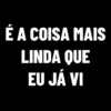 É A COISA MAIS
LINDA QUE
EU JÁ VI