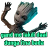gand me lakdi daal
dunga itna bada
