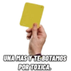 UNA MAS Y TE BOTAMOS
POR TOXICA.