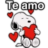 Te amo Harley Stickers