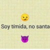 Soy tímida, no santa