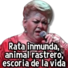 Rata inmunda, animal rastrero, escoria de la vida
