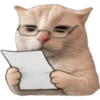 Stiker kucing with emoji kyut 5