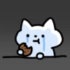 Crying Cat with Cookie
