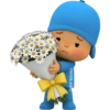 🌹🩵 Pocoyó Ramo de flores🩵🌹 5